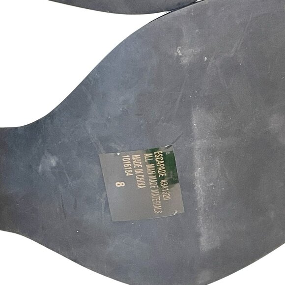 Vintage 90s y2k Esprit Chunky Platform Sandals Strappy Heels Escapade Blue 8 - Picture 10 of 10